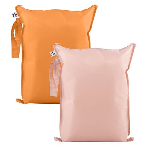 Mess-Proof Waterproof Washable Baby/Toddler Wet Bags - Solids
