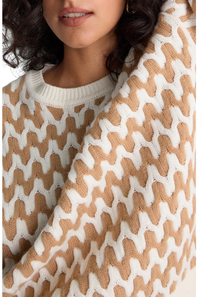 Volto Wool & Cashmere Sweater, Alternate, color, ECRU