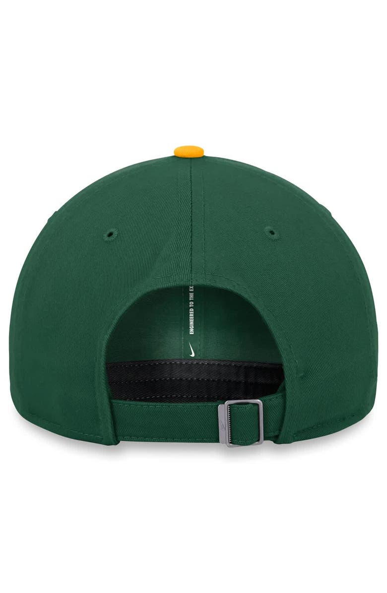 Nike Men's Nike Green/Gold Athletics Club Adjustable Hat, Alternate, color, Green