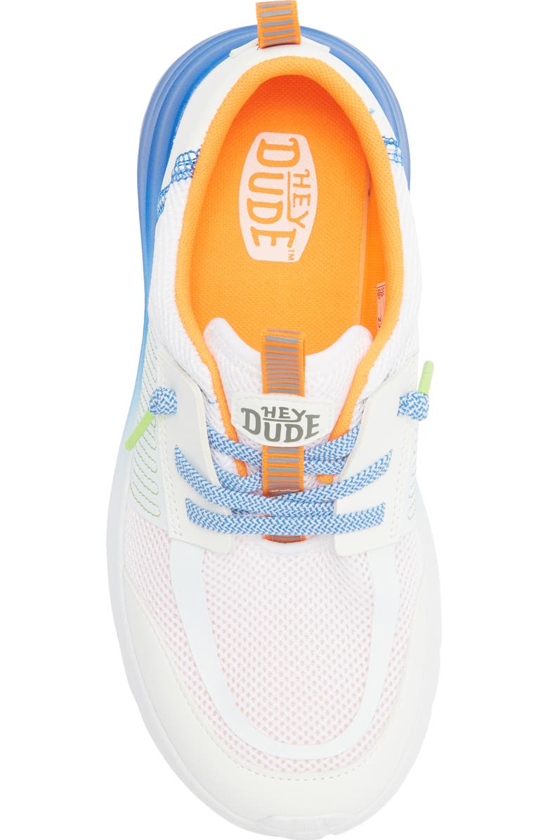 Hey Dude Kids' Sirocoo Play Sneaker, Alternate, color, White/ Blue