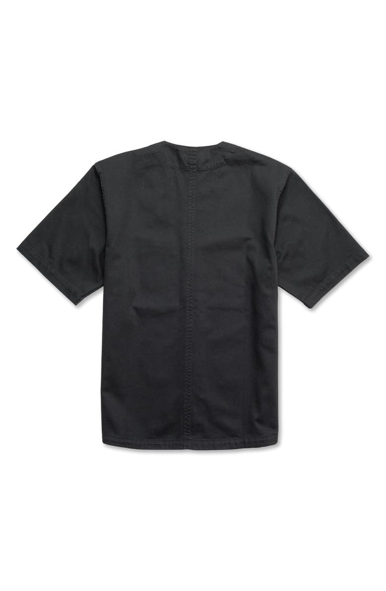 Imperfects The Benny Short Sleeve Button-Up Shirt, Alternate, color, Jet Black