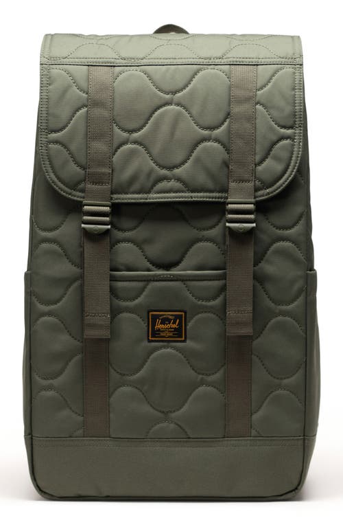 Herschel Supply Co . Retreat Quilted Backpack In Black