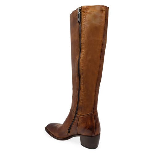 Madison Maison Knee High Boot Stretch Boot In Brown
