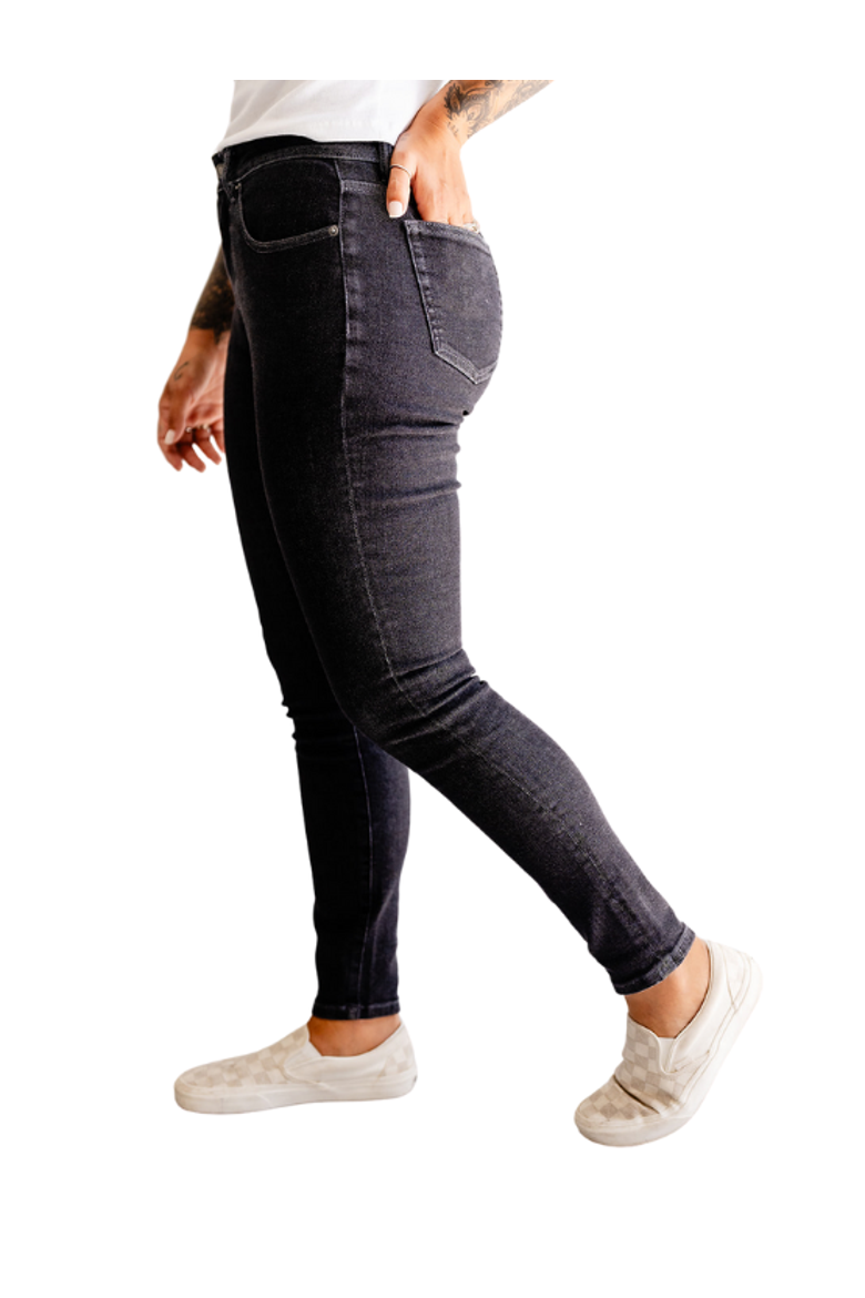 Skinny Dark Grey Jeans, Alternate, color, Dark Grey