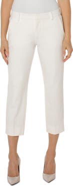Liverpool Los Angeles Kelsey Slit Hem Crop Ponte Trousers