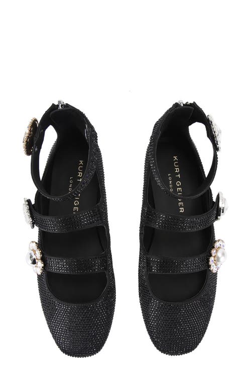 Kurt Geiger London Ankle Strap Ballet Flat In Black