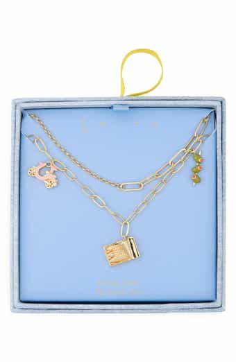 Layered Charm Pendant Necklace