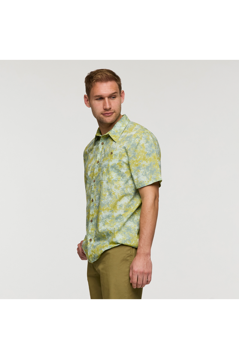 Estival Button Up Shirt - Print - Men's, Alternate, color, Galactic Lemongrass