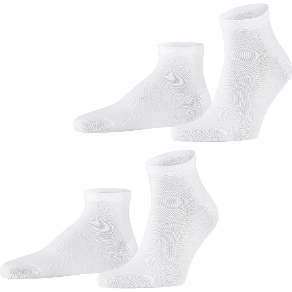Falke Happy Cotton Sneaker Socks In White