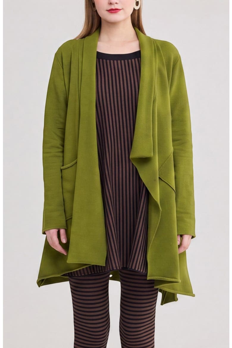 Valeria Fleece Cardigan, Main, color, Pistachio