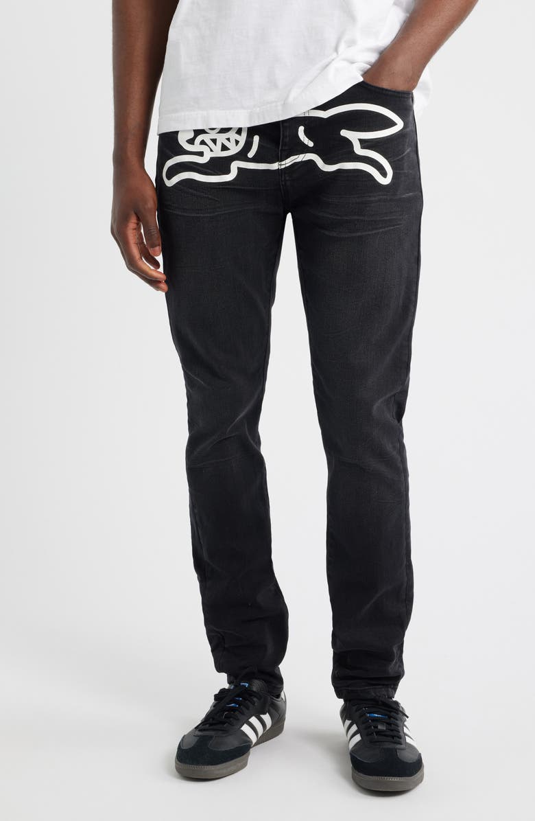 ICECREAM Chocolate Fit Jeans, Main, color, Black Cherry