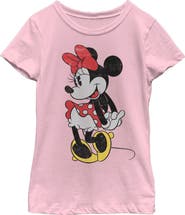 Mickey & Friends Girl's Mickey & Friends Retro Minnie Graphic T-Shirt