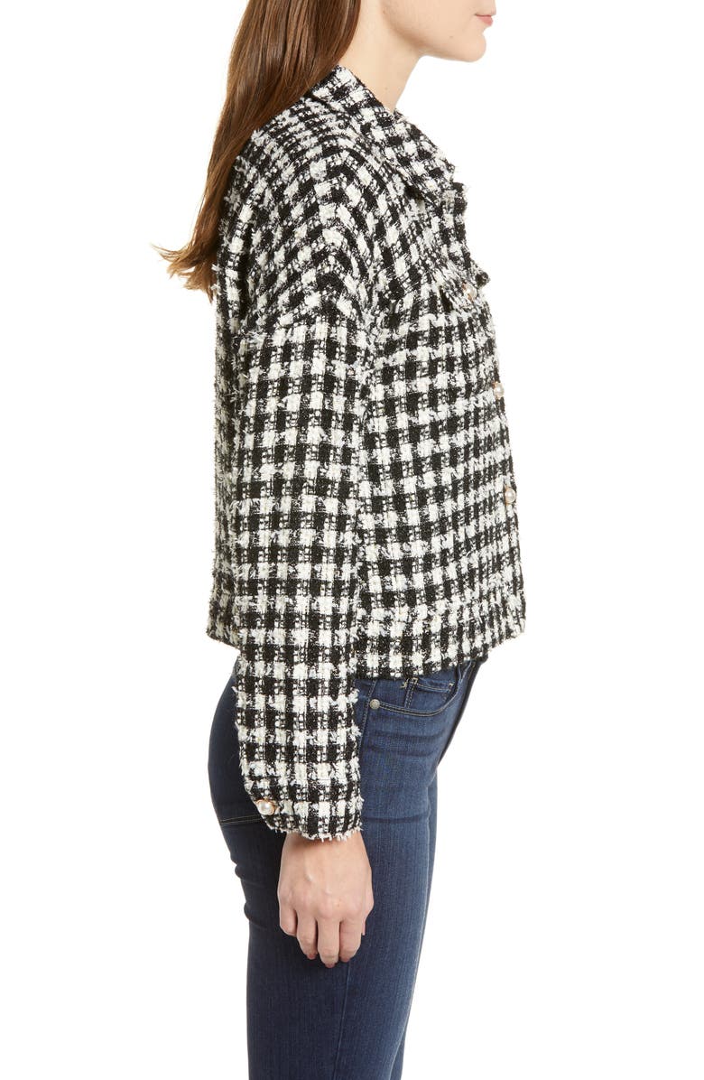 cupcakes and cashmere Tweed Crop Jacket, Alternate, color, 