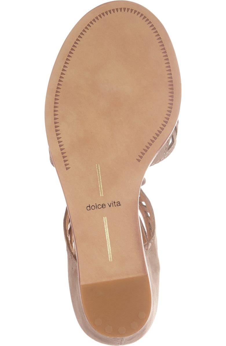 Dolce Vita 'Linsey' Lace-Up Wedge Sandal, Alternate, color,