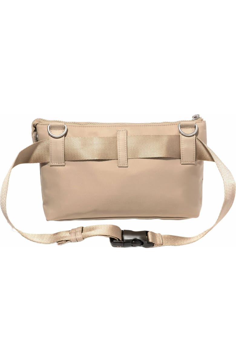 BAGGALLINI Pocket Belt Bag Convertible Crossbody Waist Pack, Alternate, color, Taupe Twill