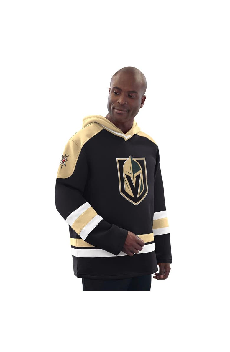 STARTER Men's Starter Black/Gold Vegas Golden Knights Hockey Pullover Hoodie, Main, color, Black