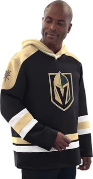 STARTER Men's Starter Black/Gold Vegas Golden Knights Hockey Pullover Hoodie