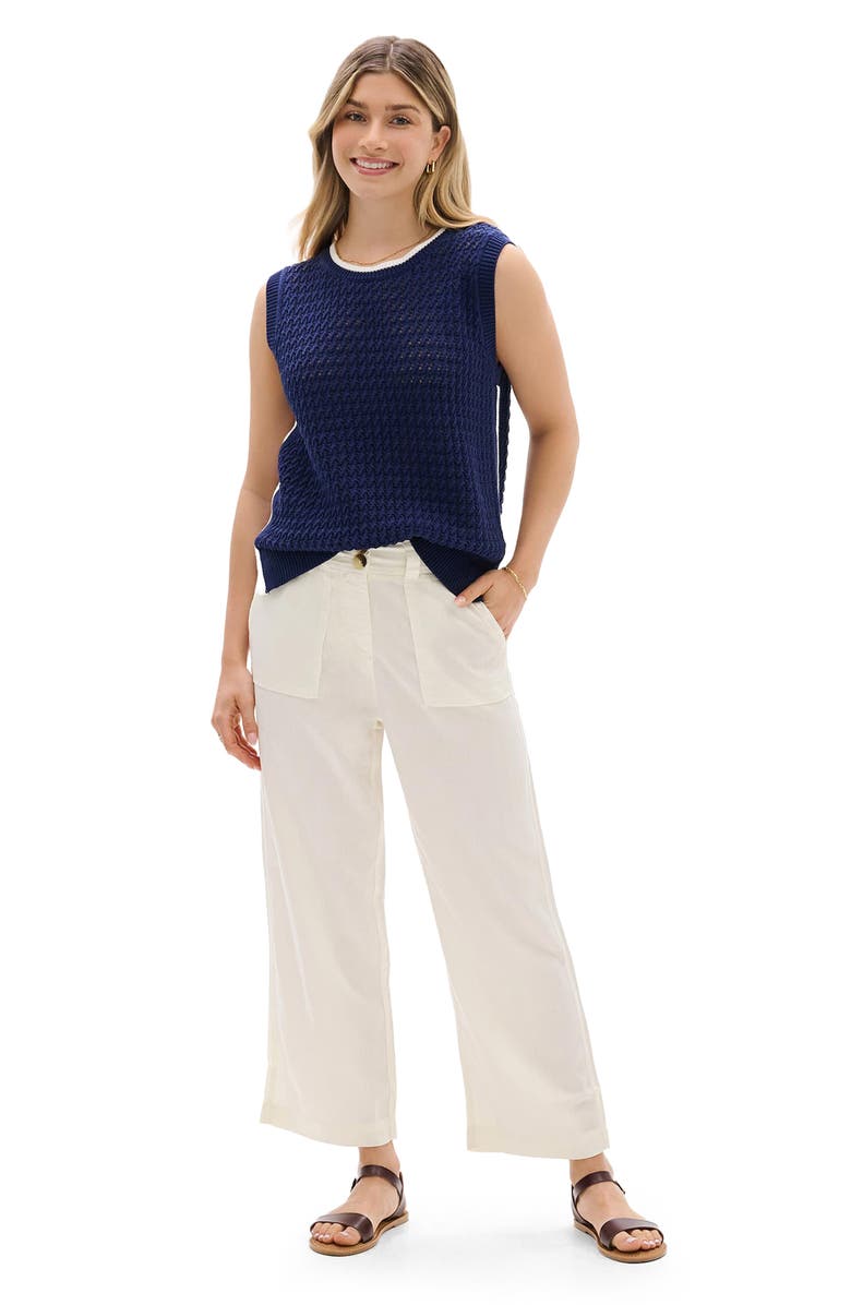 Hatley Cruz Cotton Sweater Tank, Alternate, color, Patriot Blue