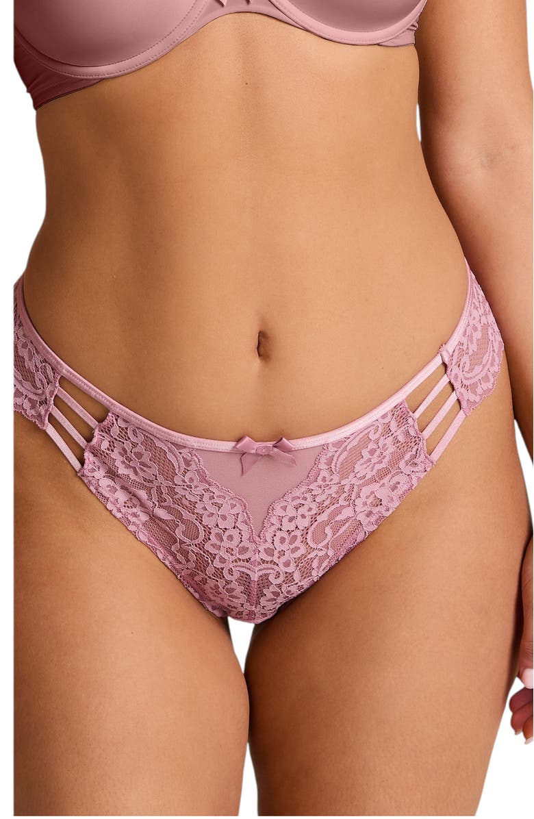 Hunkemöller 3-pack Belle Brazilian Briefs, Main, color, Lilas