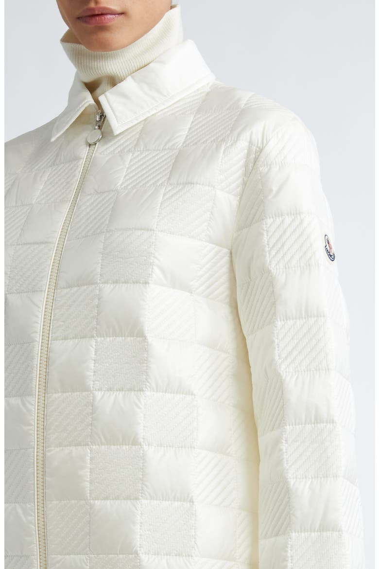 Quilted Nylon Jacket, Alternate, color, SILK WHITE