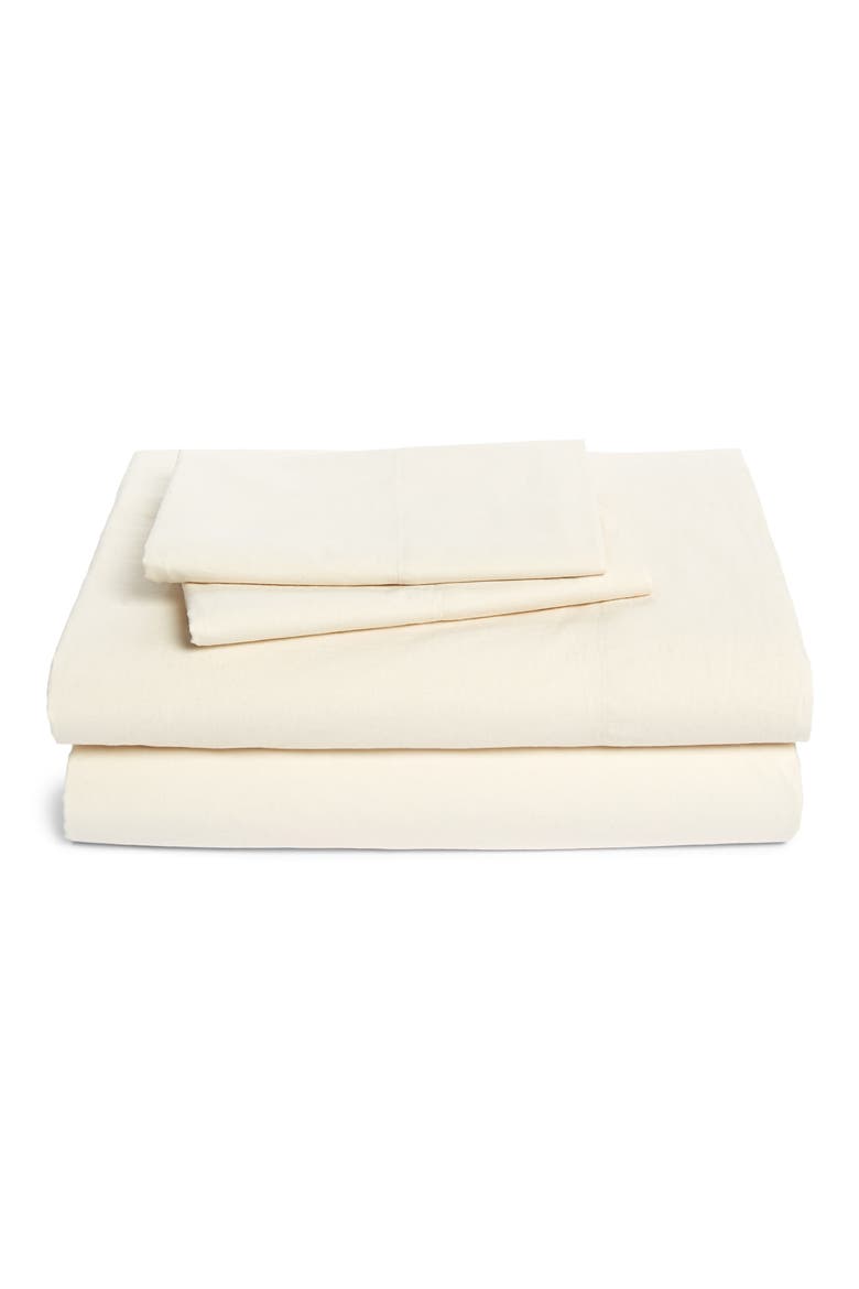 Pure Cotton Sheet Set, Main, color, UNDYED COTTON