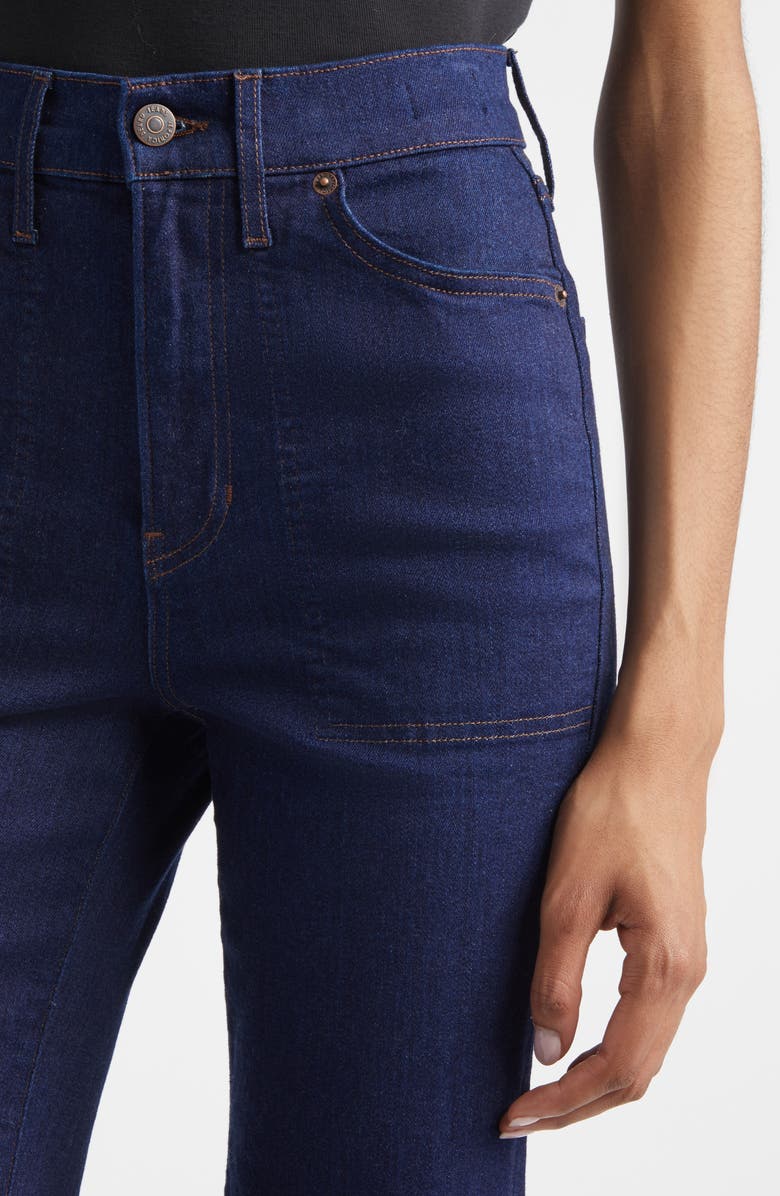 Veronica Beard Crosbie High Waist Slim Wide Leg Jeans, Alternate, color, Indigo Rinse