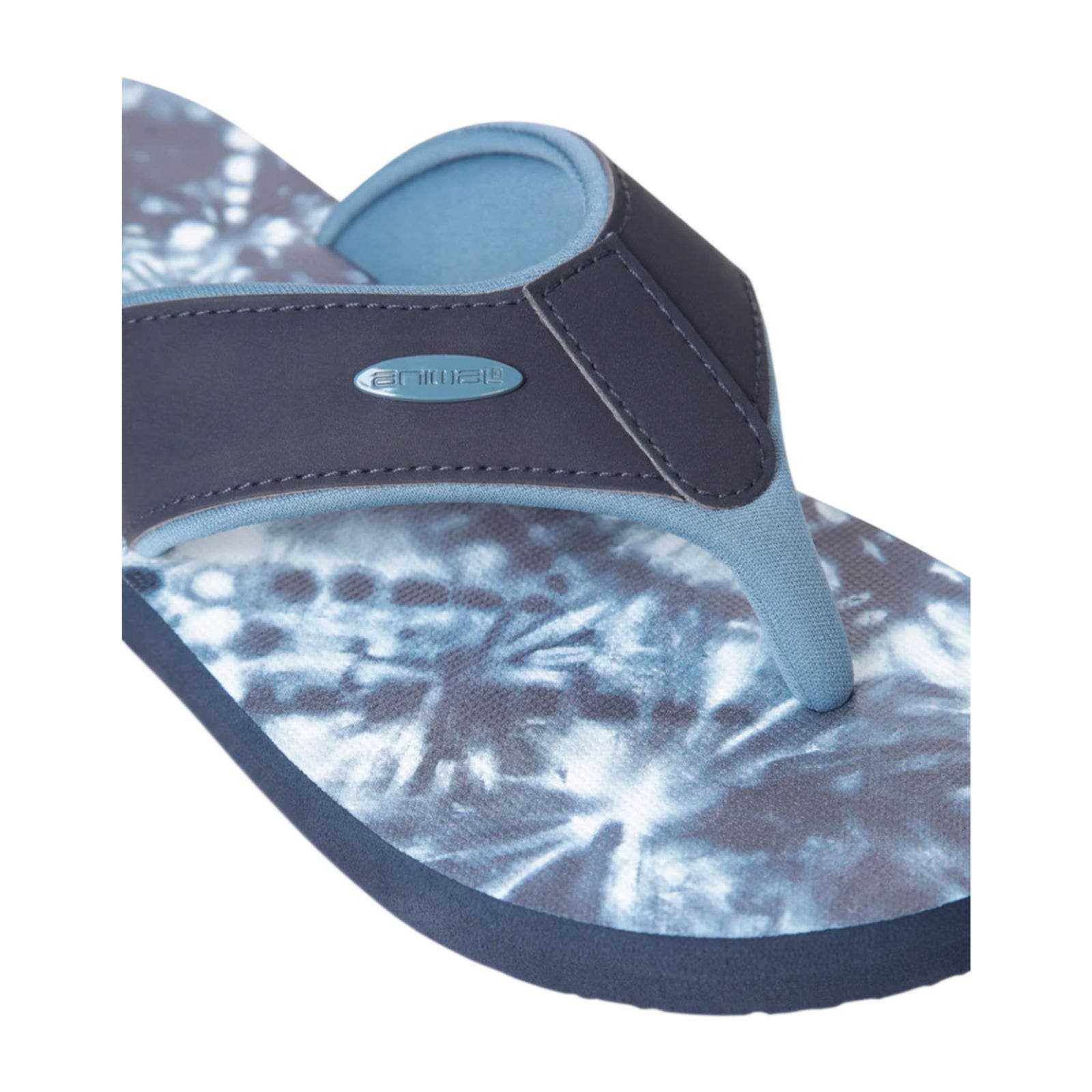 Swish Tie Dye Flip Flops, Alternate, color, Bright Blue