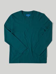 Robert Talbott Kelly Long Sleeve Cotton Crepe Tee