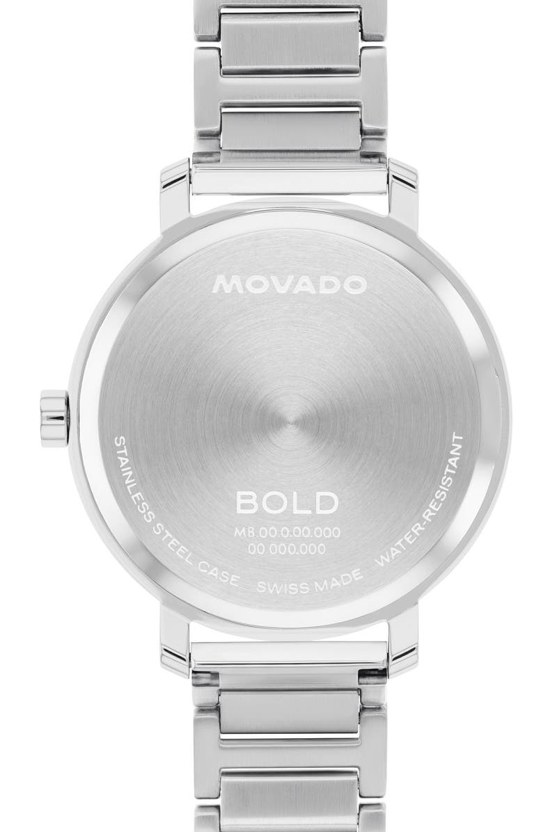 Movado Bold Evolution 2.0 Bracelet Watch, 34mm, Alternate, color, Silver