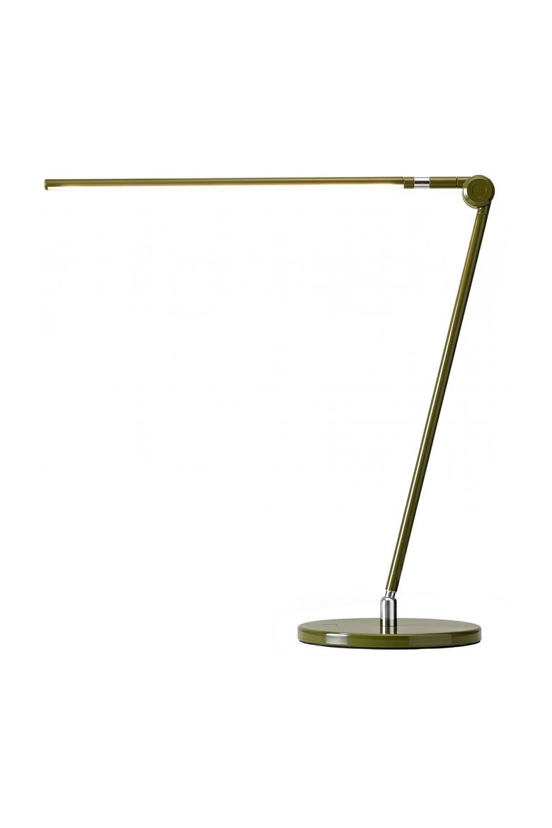 Libra 39" Dimmable LED Modern Desk Lamp with USB Port and Adjustable Lamp Head, Main, color, Green