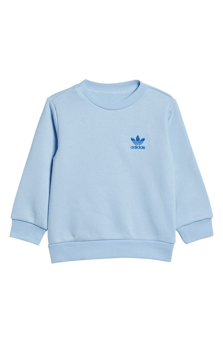 adidas Adicolor Crewneck Sweatshirt & Joggers Set, Alternate, color, 