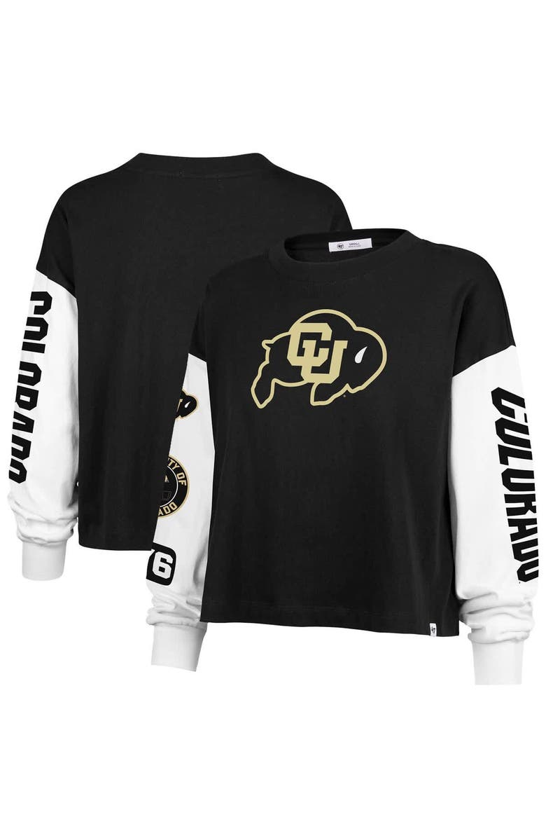 '47 Women's '47 Black Colorado Buffaloes Sydney Long Sleeve T-Shirt, Main, color, Black