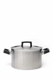 BergHOFF Silver/Black Ron 10" 6.8 Quart Covered Stockpot