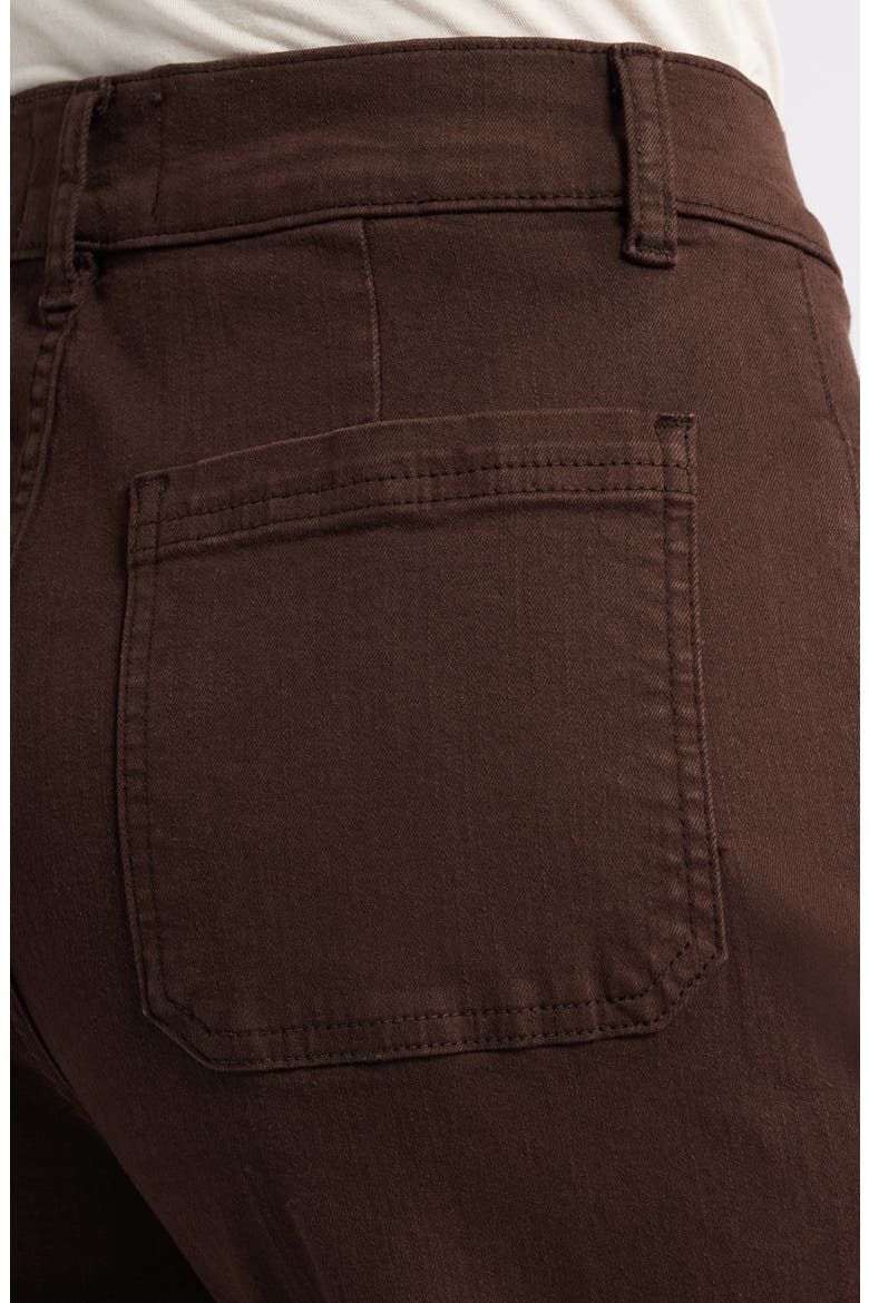 Le Slim Palazzo Pocket High Waist Wide Leg Jeans, Alternate, color, ESPRESSO