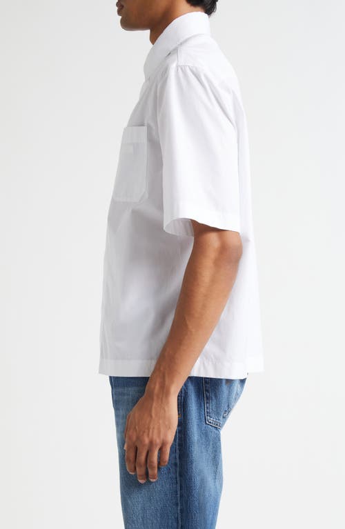 Versace Cotton Poplin Button-up Shirt In White
