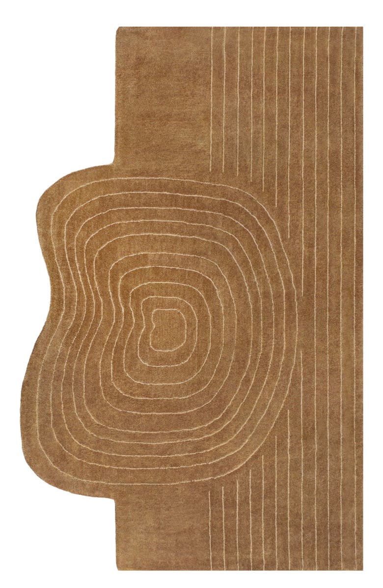 JONATHAN Y Retro Bohemian Abstract Striped Handwoven Wool Area Rug, Alternate, color, 