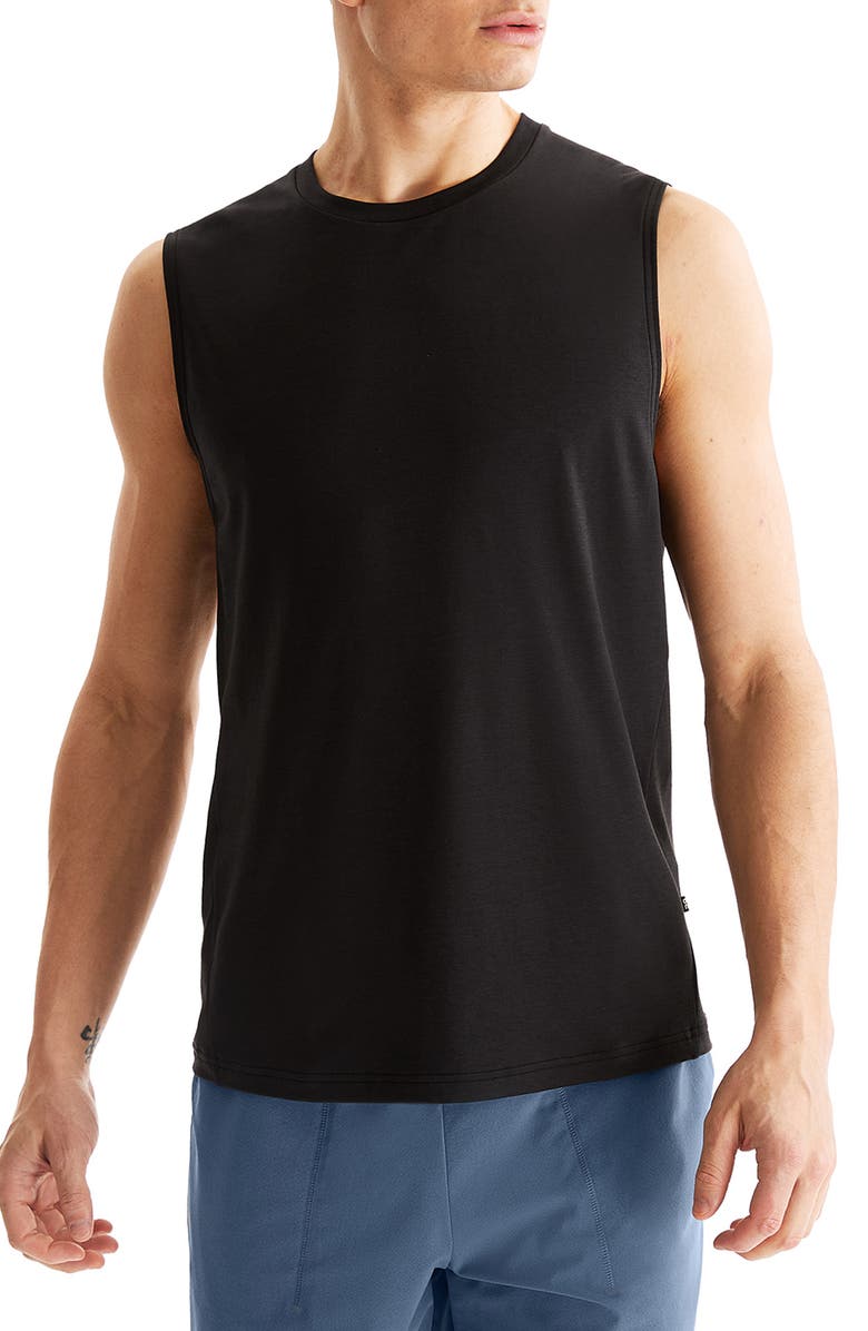 On Focus Performance Sleeveless T-Shirt, Main, color, 
