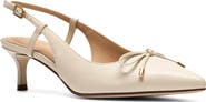 Clarks® Zarey Bow Pointed Toe Slingback Pump