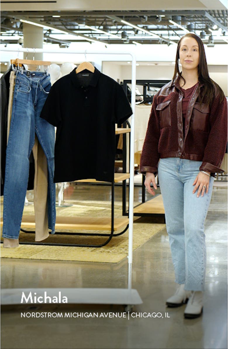 Textured Chevron Cotton Polo, sales video thumbnail