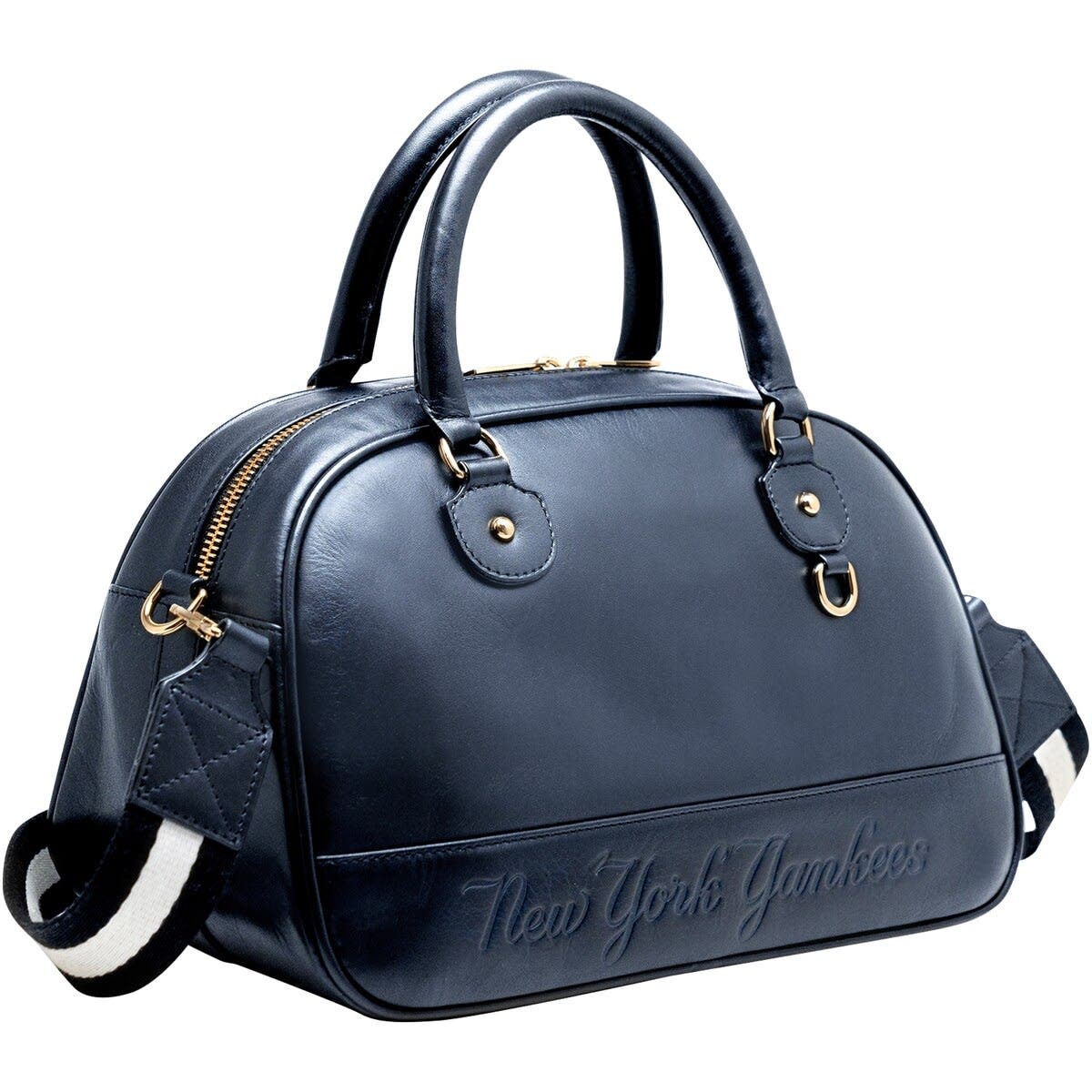 LUSSO New York Yankees Rhetta Bowler Bag, Main, color, Navy