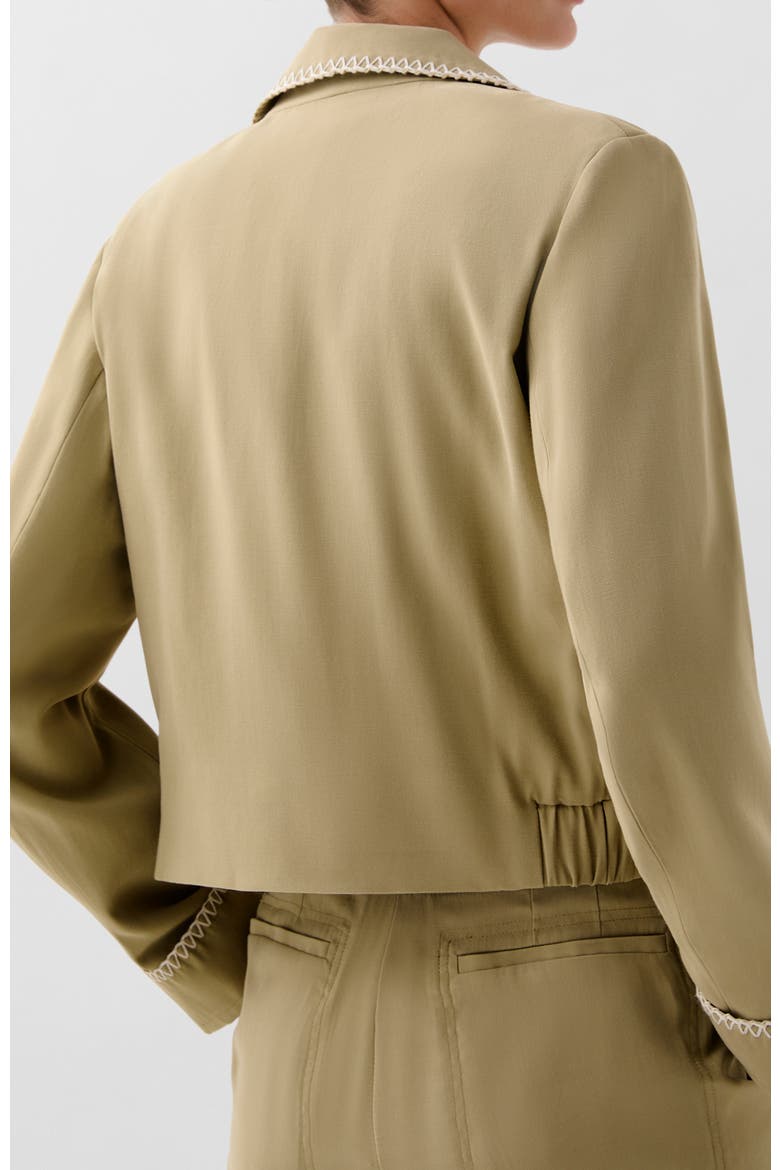 Safari Stitching Jacket, Alternate, color, Khaki
