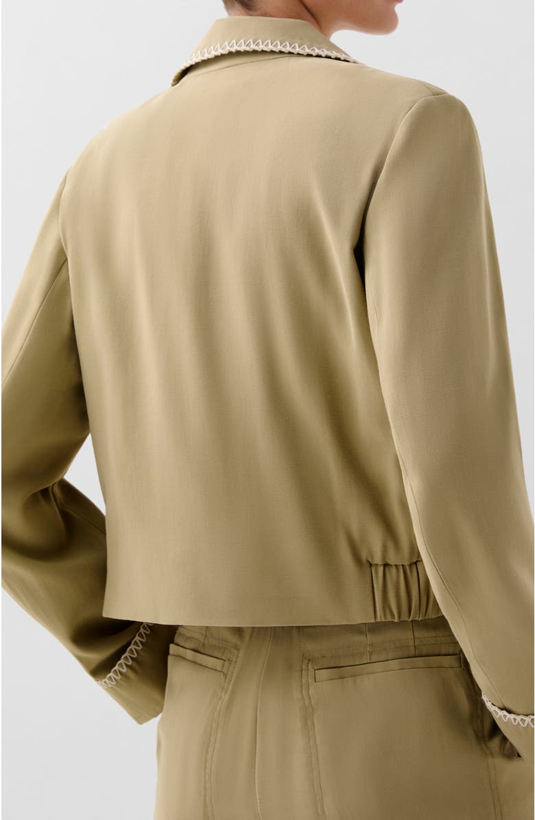 Scalpers Safari Stitching Jacket, Alternate, color, Khaki