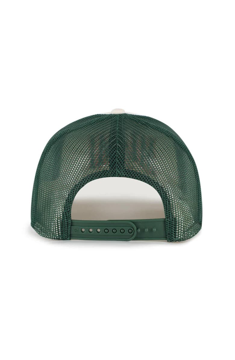 '47 Men's '47 Natural Miami Hurricanes Drawbridge Trucker Adjustable Hat, Alternate, color, Natural