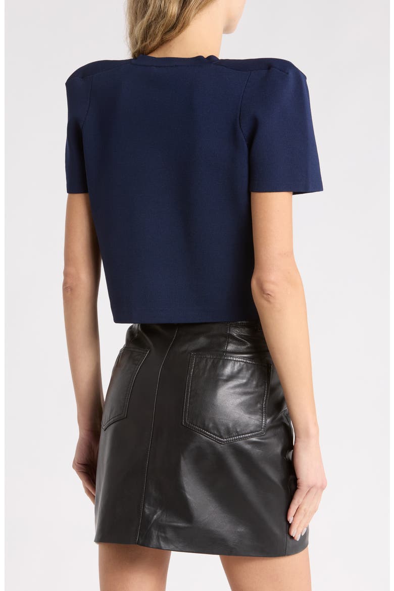 Britt Short Sleeve Cardigan, Main, color, MIDNIGHT/ GOLD