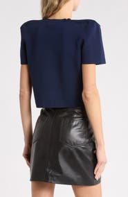 L'AGENCE Britt Short Sleeve Cardigan