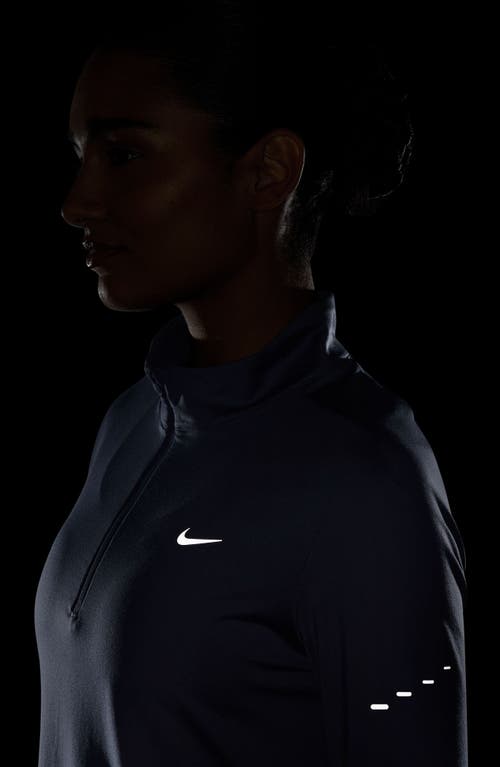 Nike Swift Dri-fit Uv Half Zip Running Top In Animal Print