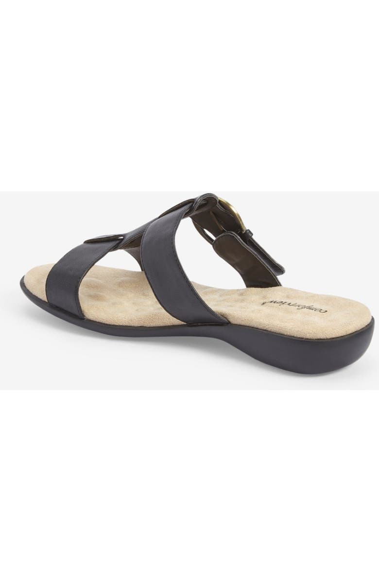 Comfortview The Dawn Slip On Sandal, Alternate, color, Black