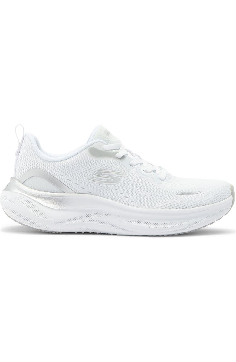 SKECHERS Skech Cloud Gentle Glow Sneaker, Alternate, color, White/ Silver