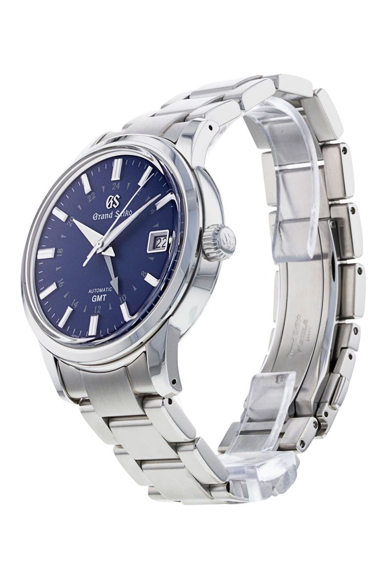 Grand Seiko GMT Preowned Bracelet Watch, Alternate, color, STEEL