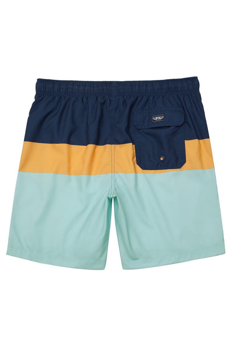 All-Day Comfort Mesh-Lined Swim Trunks, Alternate, color, Navy mustard